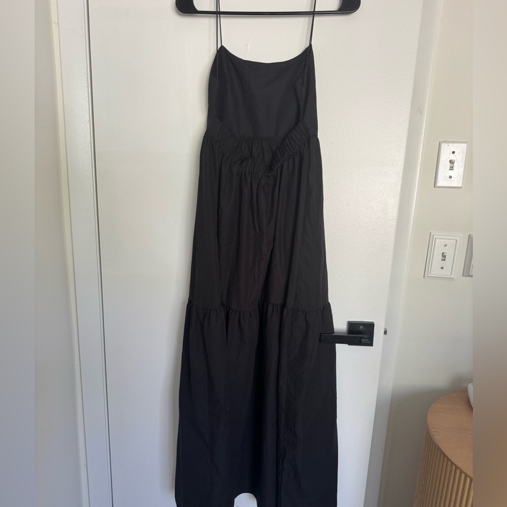 Commense Solid Black Backless Dress NWT - image 4